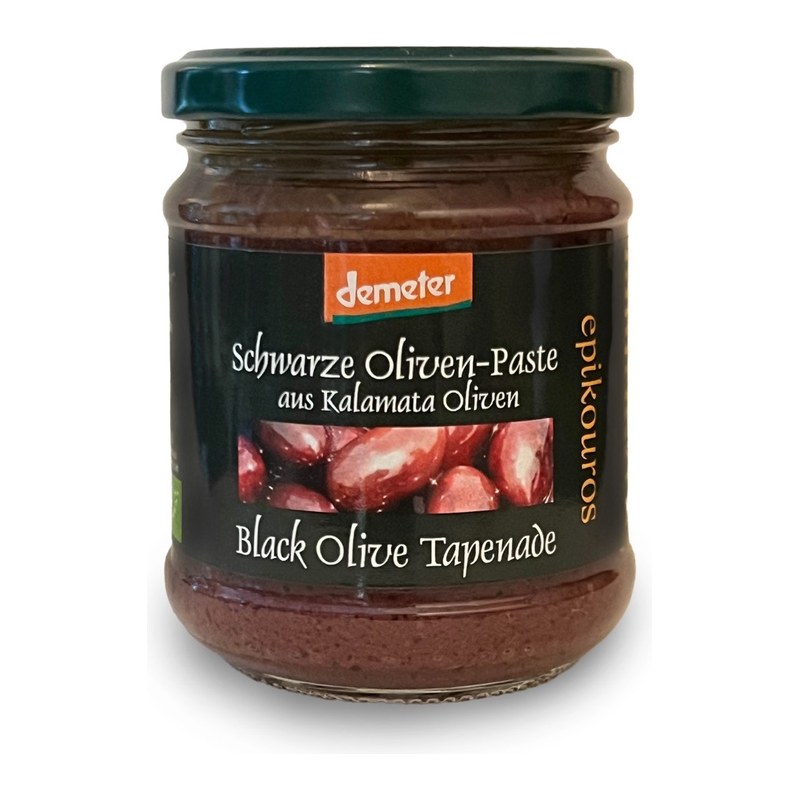 Epikouros pasta (tapenada) z oliwek Kalamon 190g BIO Demeter